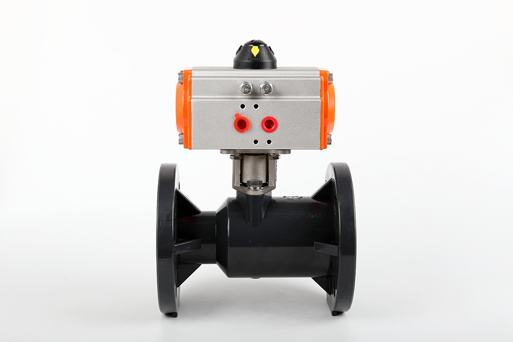 连平气动法兰一体球阀